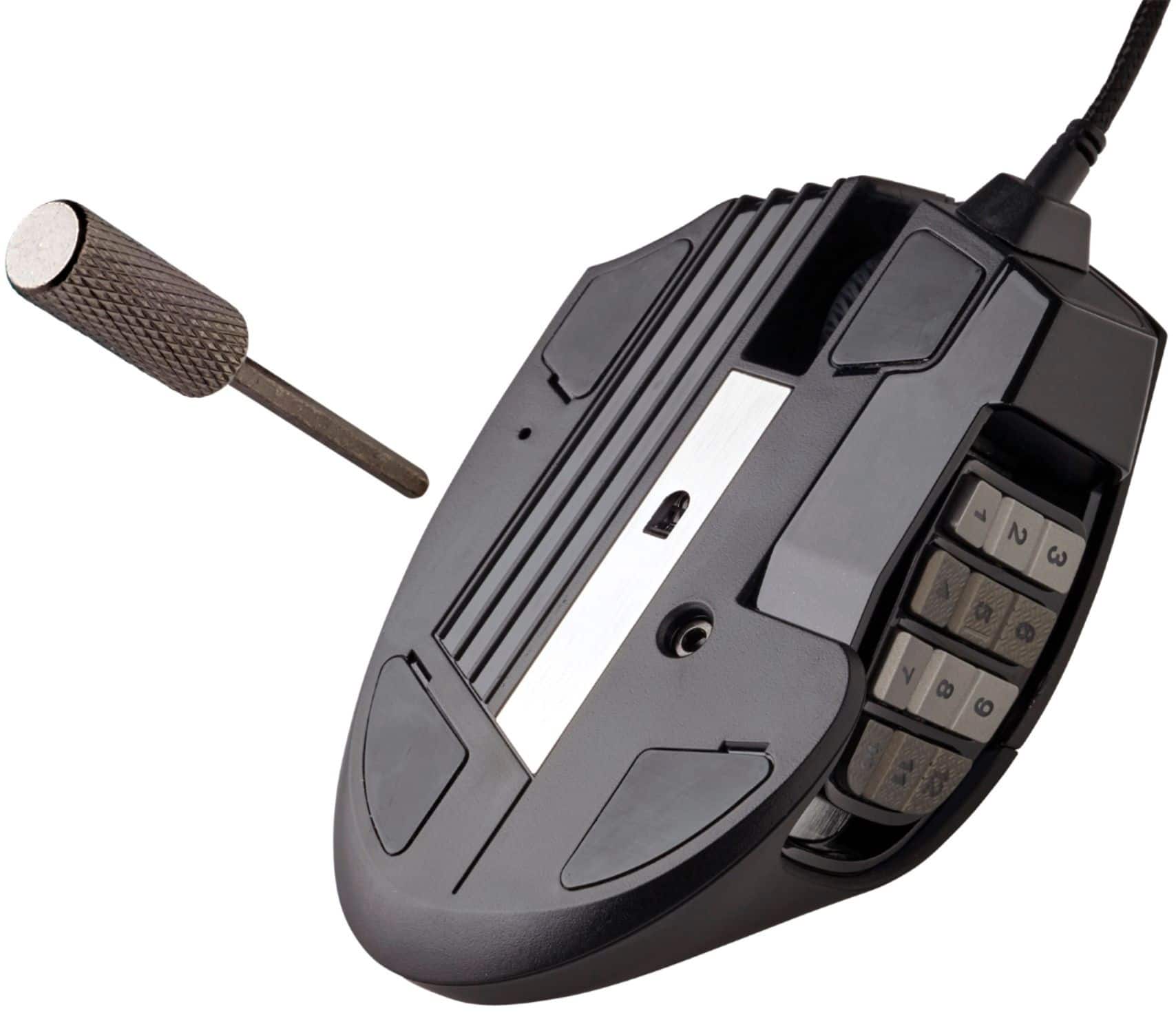Alt View 18. CORSAIR - Scimitar RGB Elite Wired Optical Gaming Mouse with 17 Programmable Buttons - Black.