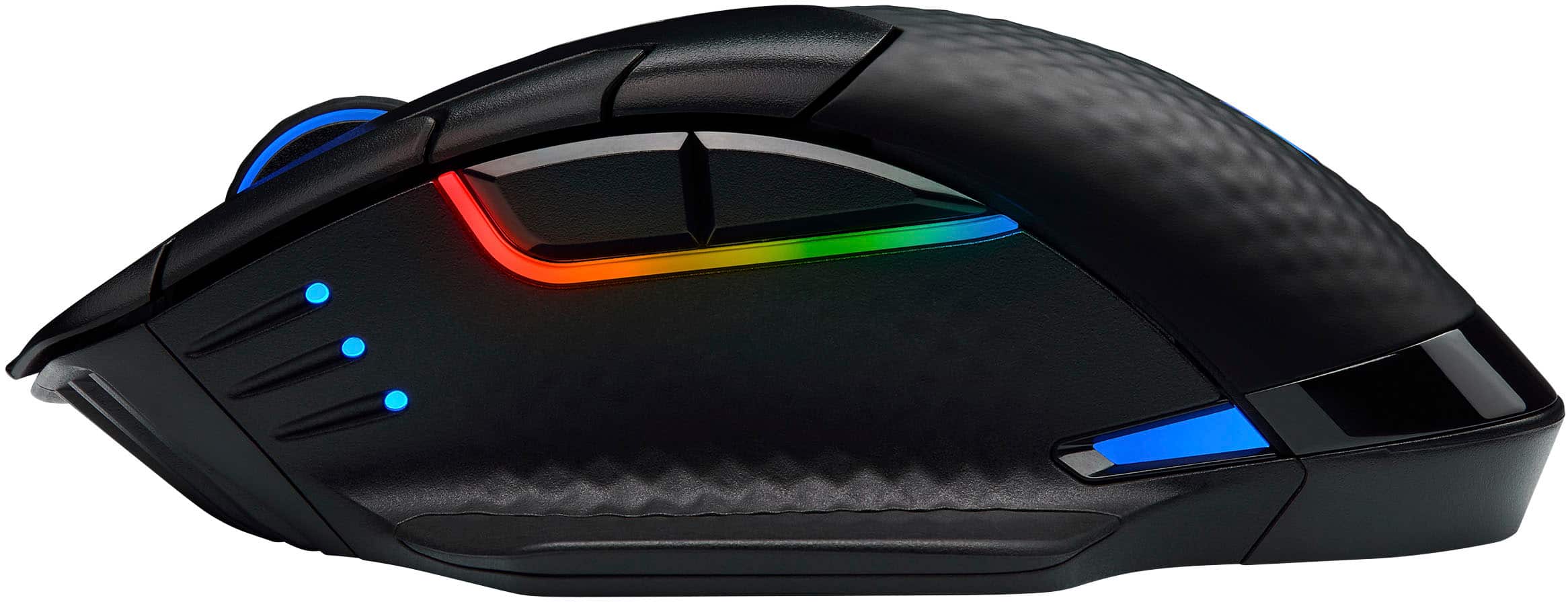 Alt View 11. CORSAIR - DARK CORE RGB PRO SE Wireless Optical Gaming Mouse with Qi Wireless Charging - Black.