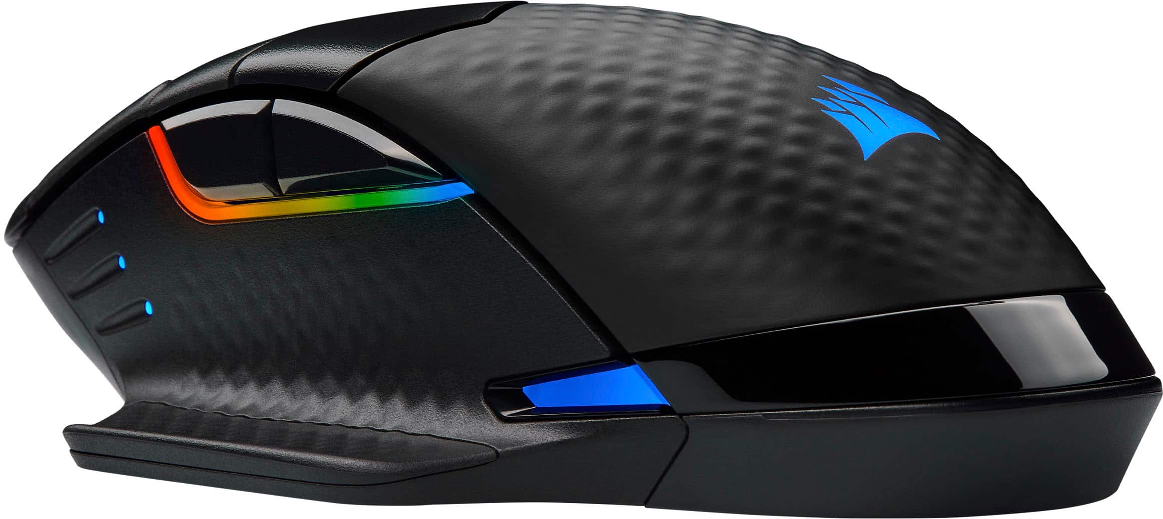 Alt View 13. CORSAIR - DARK CORE RGB PRO SE Wireless Optical Gaming Mouse with Qi Wireless Charging - Black.