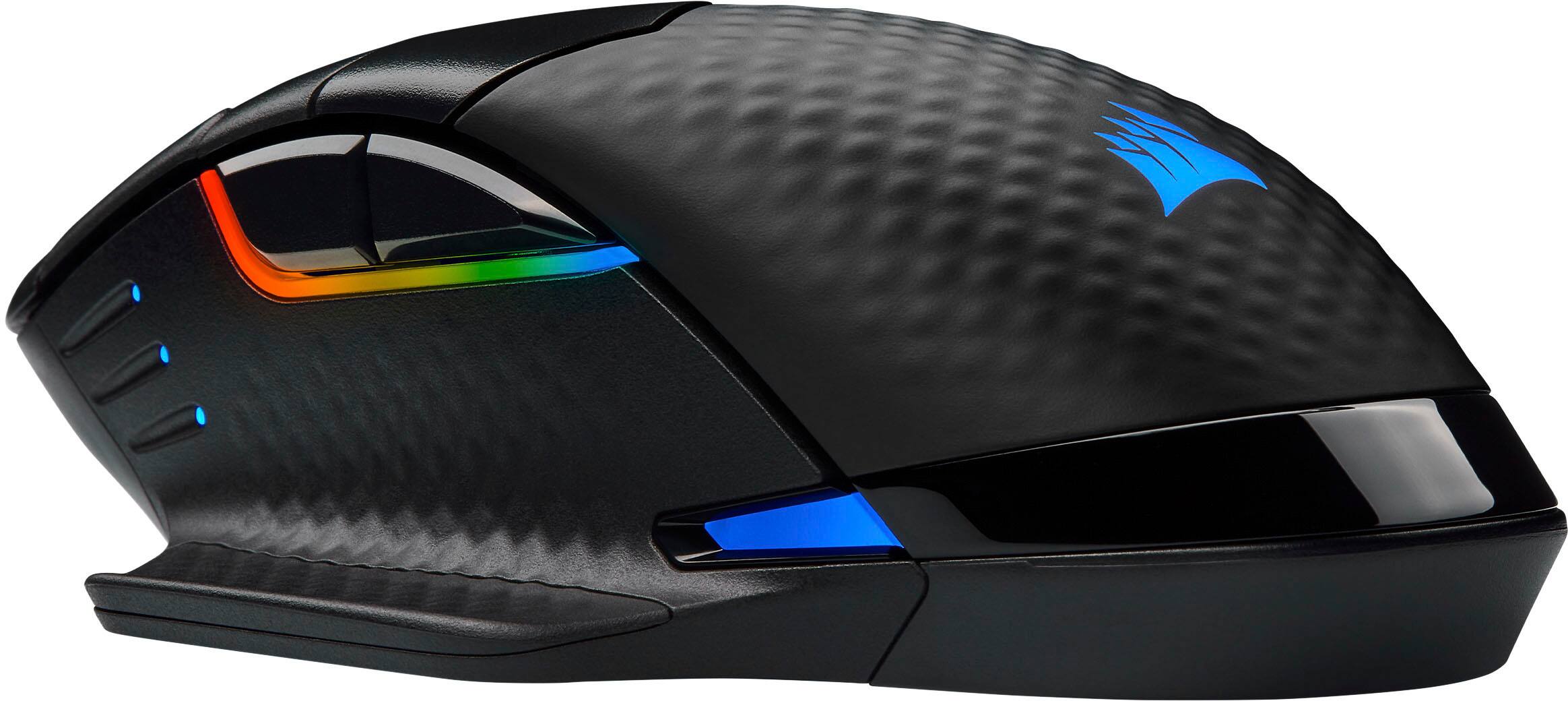 Alt View 13. CORSAIR - DARK CORE RGB PRO SE Wireless Optical Gaming Mouse with Qi Wireless Charging - Black.
