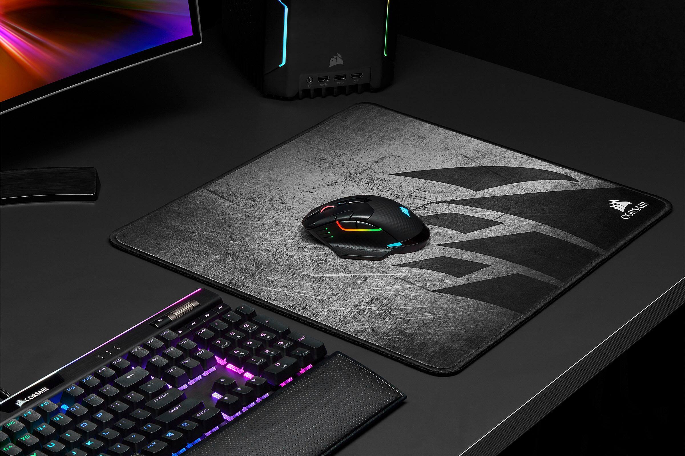 Alt View 19. CORSAIR - DARK CORE RGB PRO SE Wireless Optical Gaming Mouse with Qi Wireless Charging - Black.
