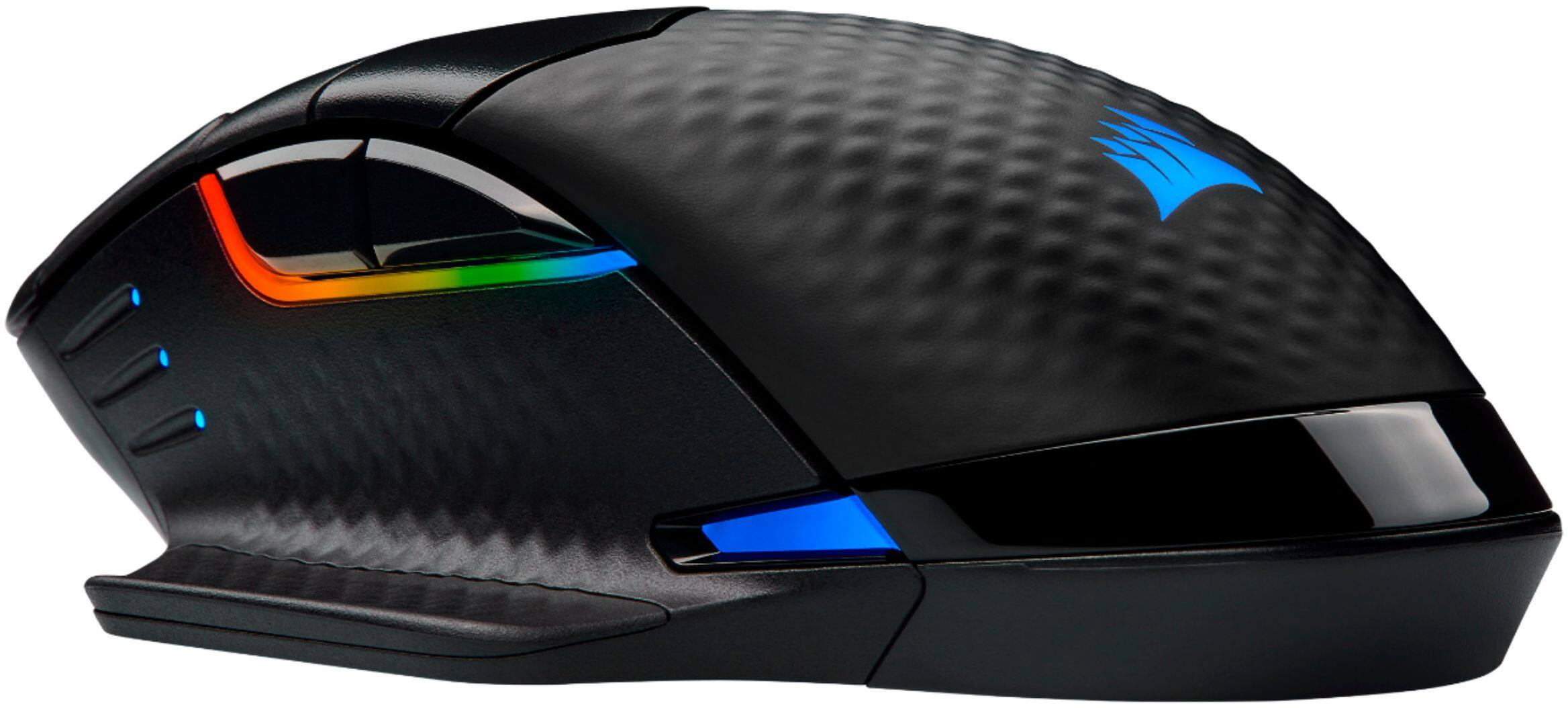 Alt View 13. CORSAIR - DARK CORE RGB PRO Wireless Optical Gaming Mouse with Slipstream Technology - Black.
