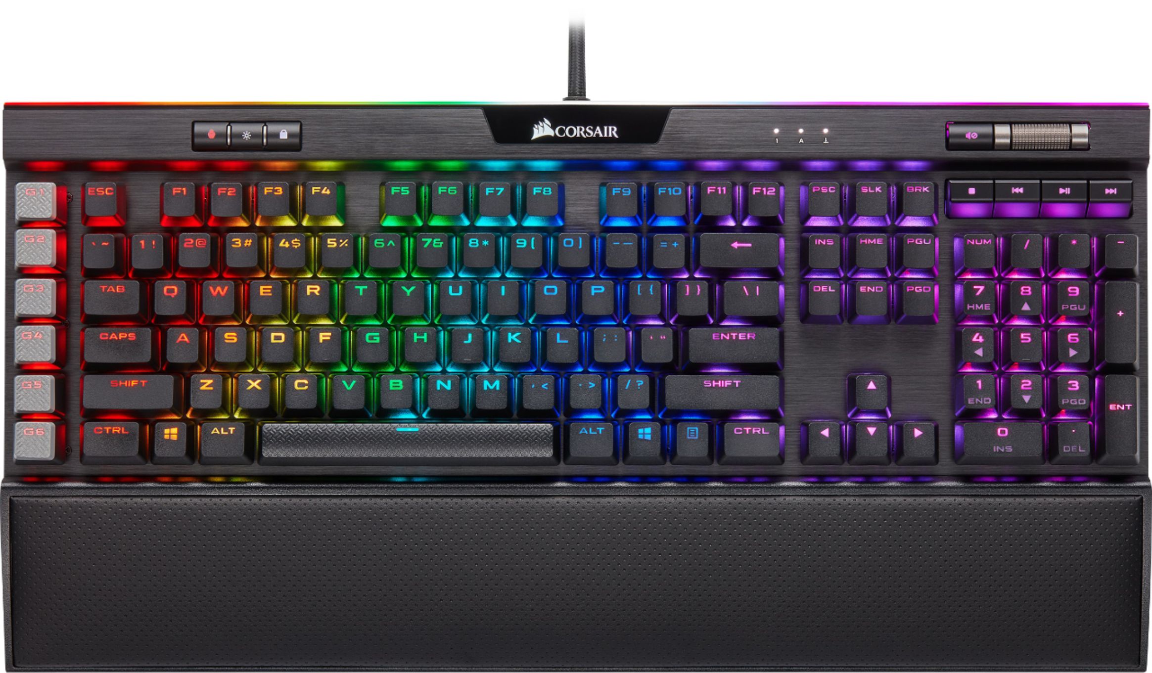 hack Afhængighed Sow CORSAIR K95 RGB PLATINUM XT Full-size Wired Mechanical Cherry MX Speed  Linear Switch Gaming Keyboard Black CH-9127414-NA - Best Buy