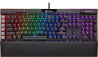 Front Zoom. CORSAIR - K95 RGB PLATINUM XT Full-size Wired Mechanical Cherry MX Speed Linear Switch Gaming Keyboard.