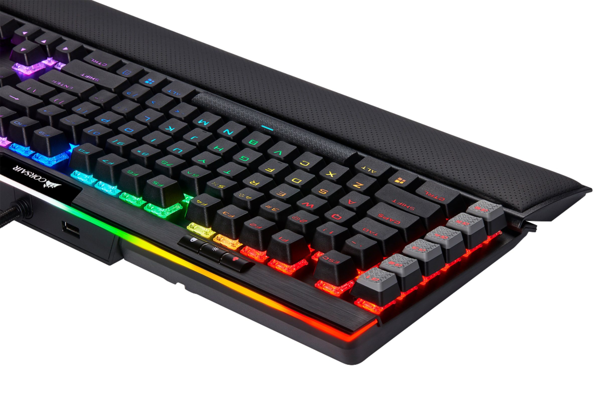 Corsair K95 Rgb Platinum Xt Full Size Wired Mechanical Cherry Mx Speed Linear Switch Gaming Keyboard Black Ch Na Best Buy