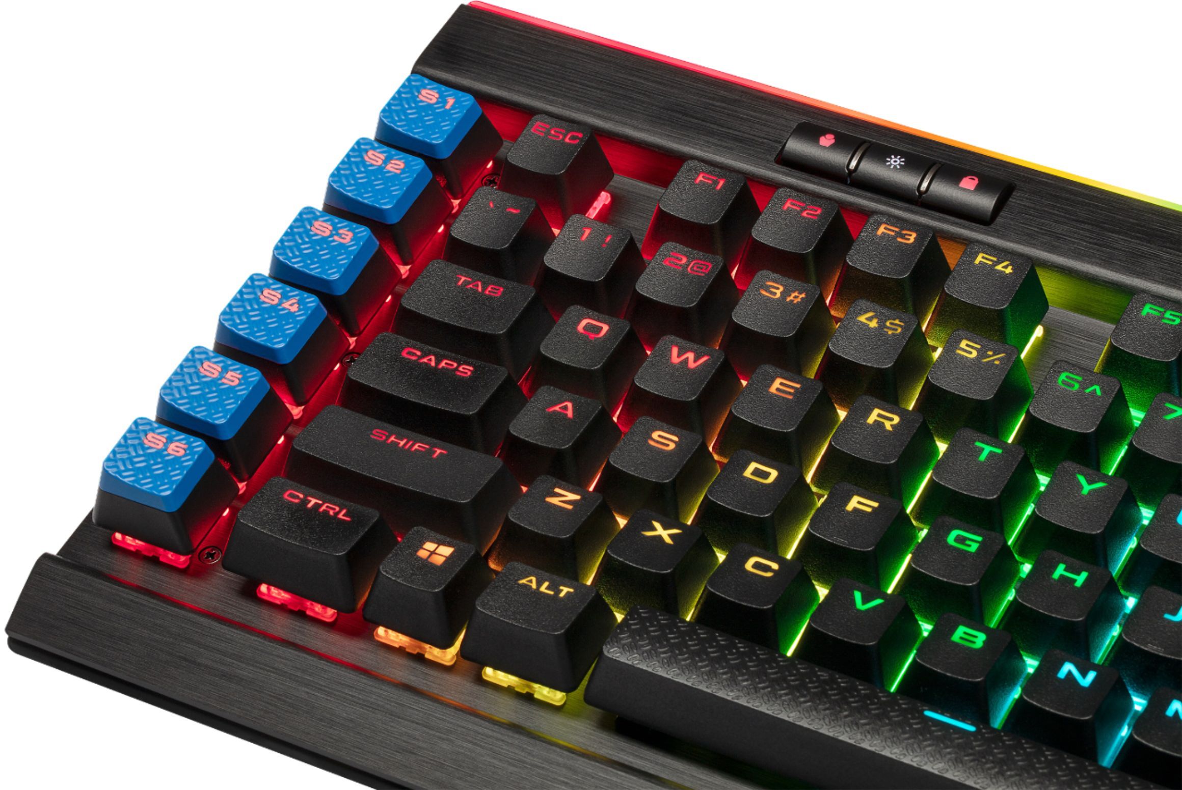 Buy: CORSAIR K95 RGB PLATINUM XT Full-size Wired Mechanical MX Speed Linear Switch Gaming Keyboard CH-9127414-NA
