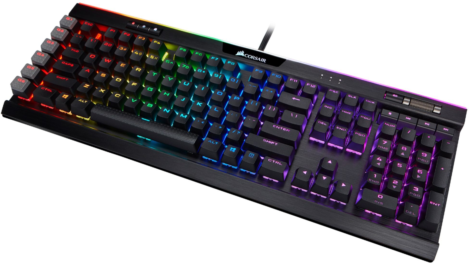 CORSAIR K95 RGB PLATINUM XT Full-size Wired Mechanical Cherry MX Linear Switch Gaming Keyboard CH-9127414-NA - Best