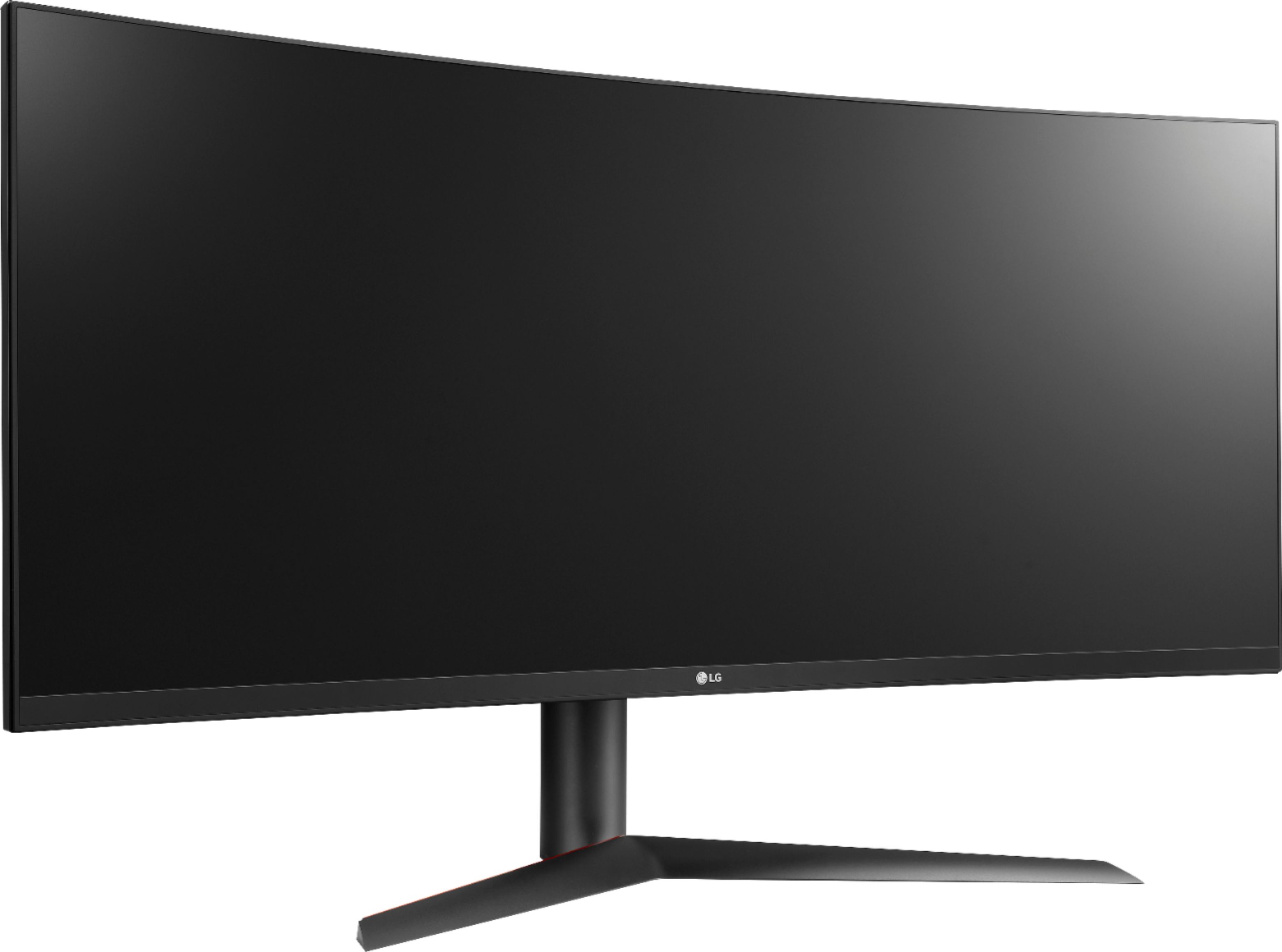 Angle View: LG - Geek Squad Certified Refurbished UltraGear 38" IPS LED UltraWide HD G-SYNC Monitor - Black