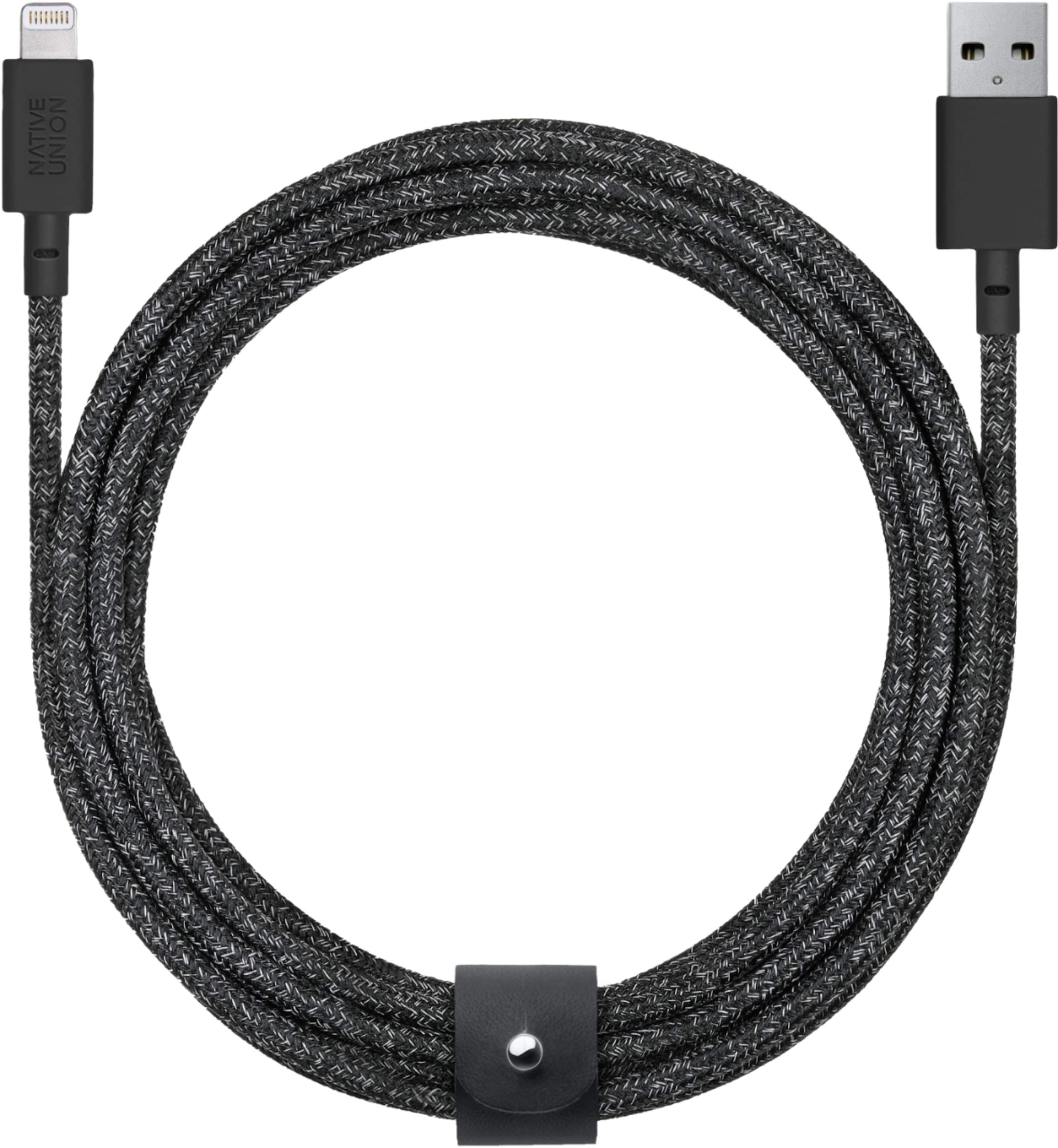 Front. Native Union - Apple MFi Certified 10' Lightning-to-USB Type-A Cable - Cosmos.