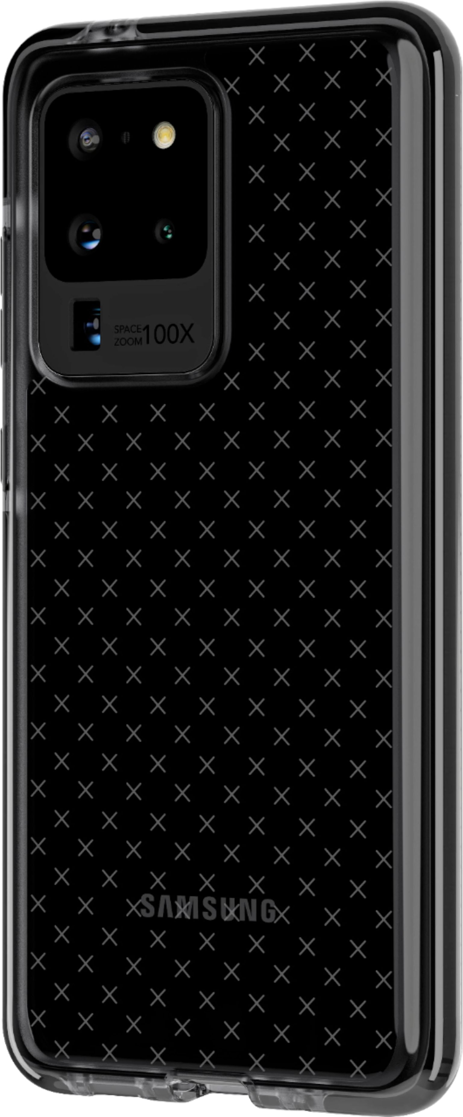 Left View: Tech21 - Evo Check Case for Samsung Galaxy S20 Ultra 5G - Smokey/Black
