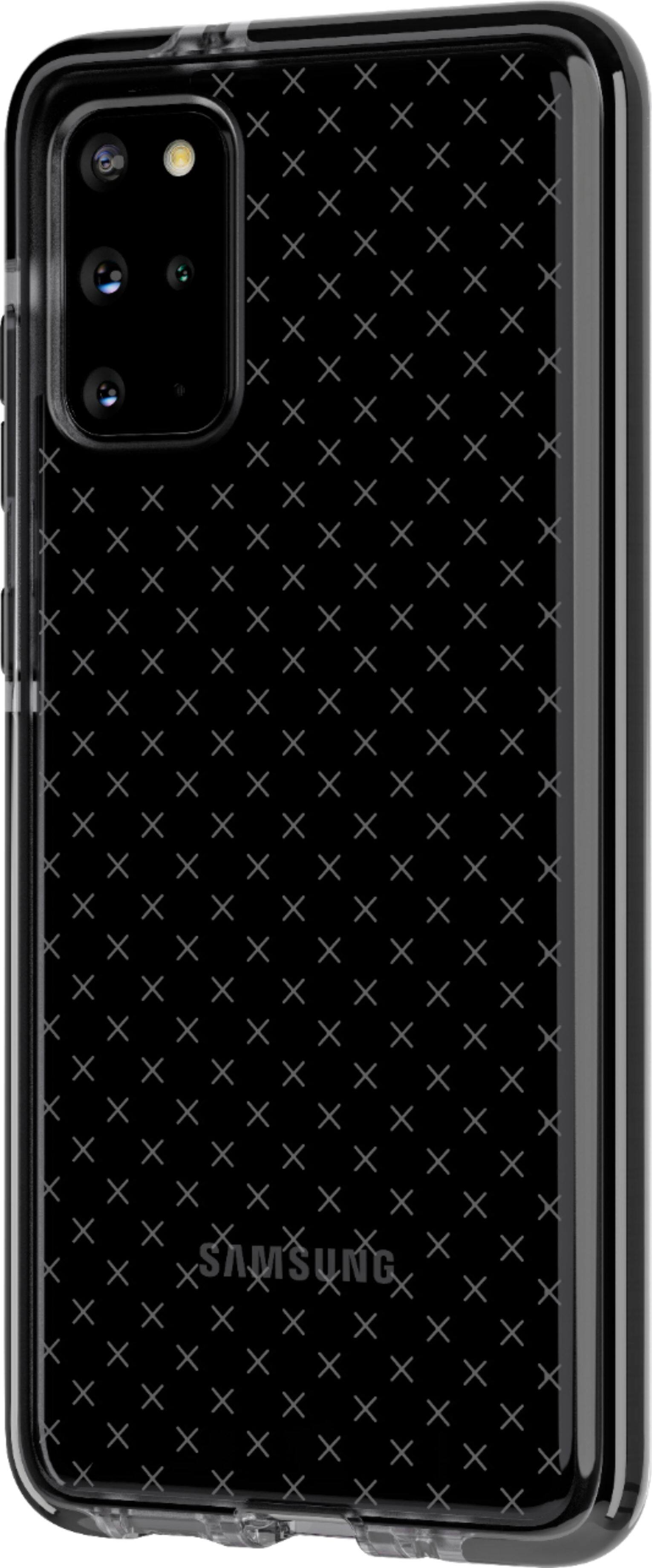 Left View: Tech21 - Evo Check Case for Samsung Galaxy S20+ 5G - Smokey/Black