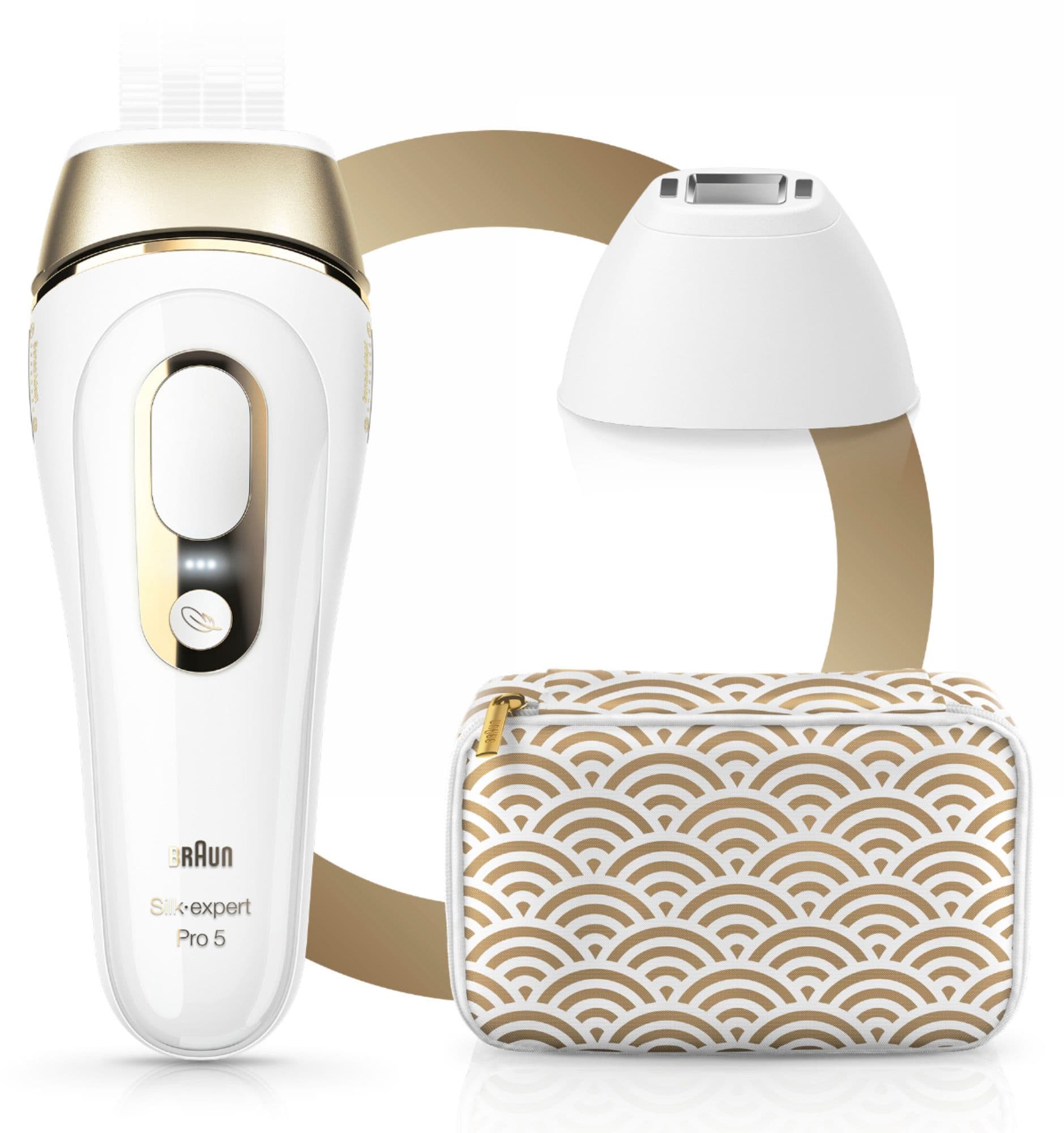 Buy Braun Silk-Expert Pro 5 IPL Hair Removal Device White/Gold PL5137  Online Only Online at Chemist Warehouse®