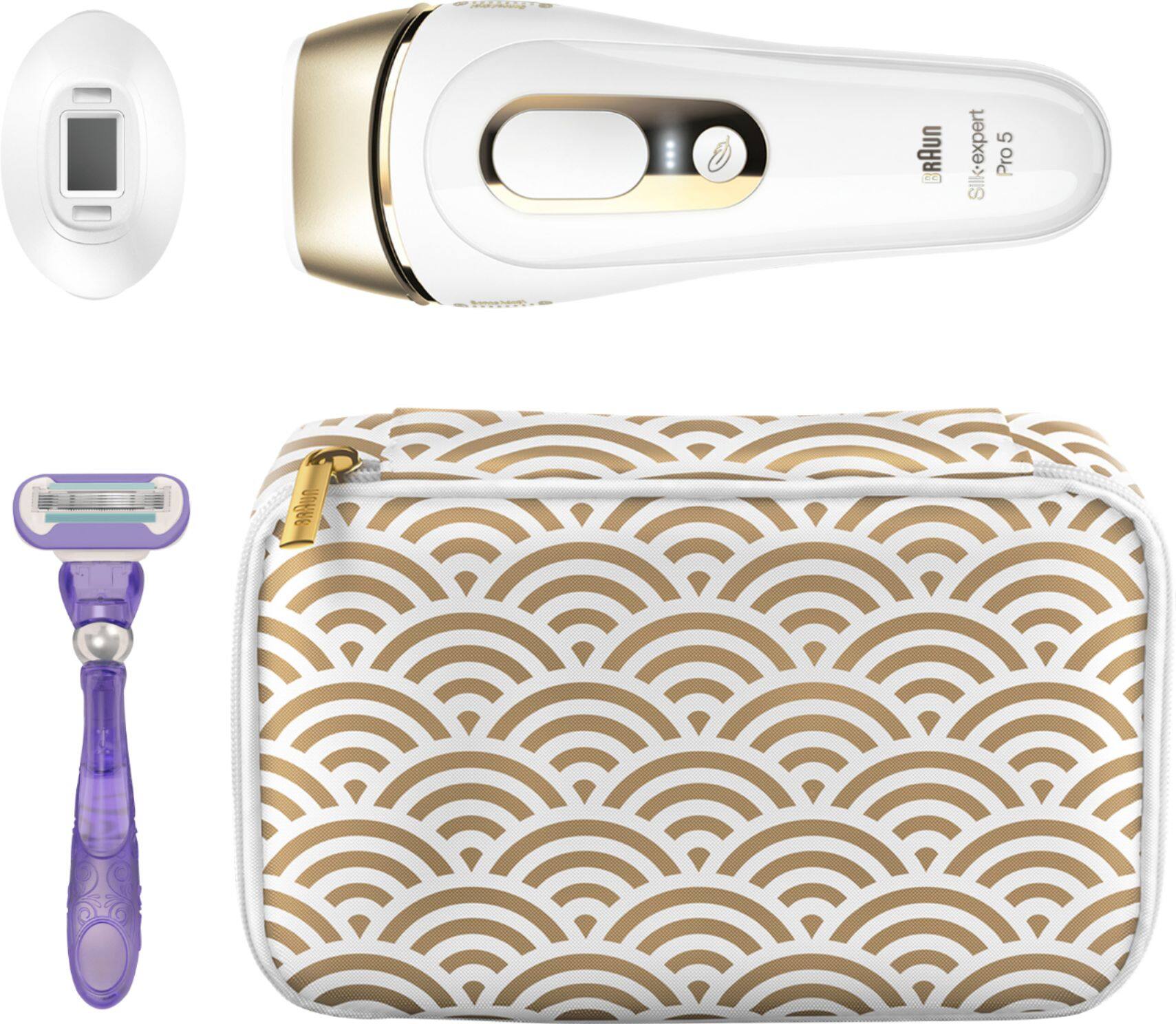 Braun Silk expert Pro 5 IPL Hair Removal System, PL5137 with Venus Swirl  Razor, FDA Cleared - White and Gold