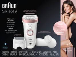 Braun - Silk-épil 9 Epilator - White/Gold - Angle_Zoom