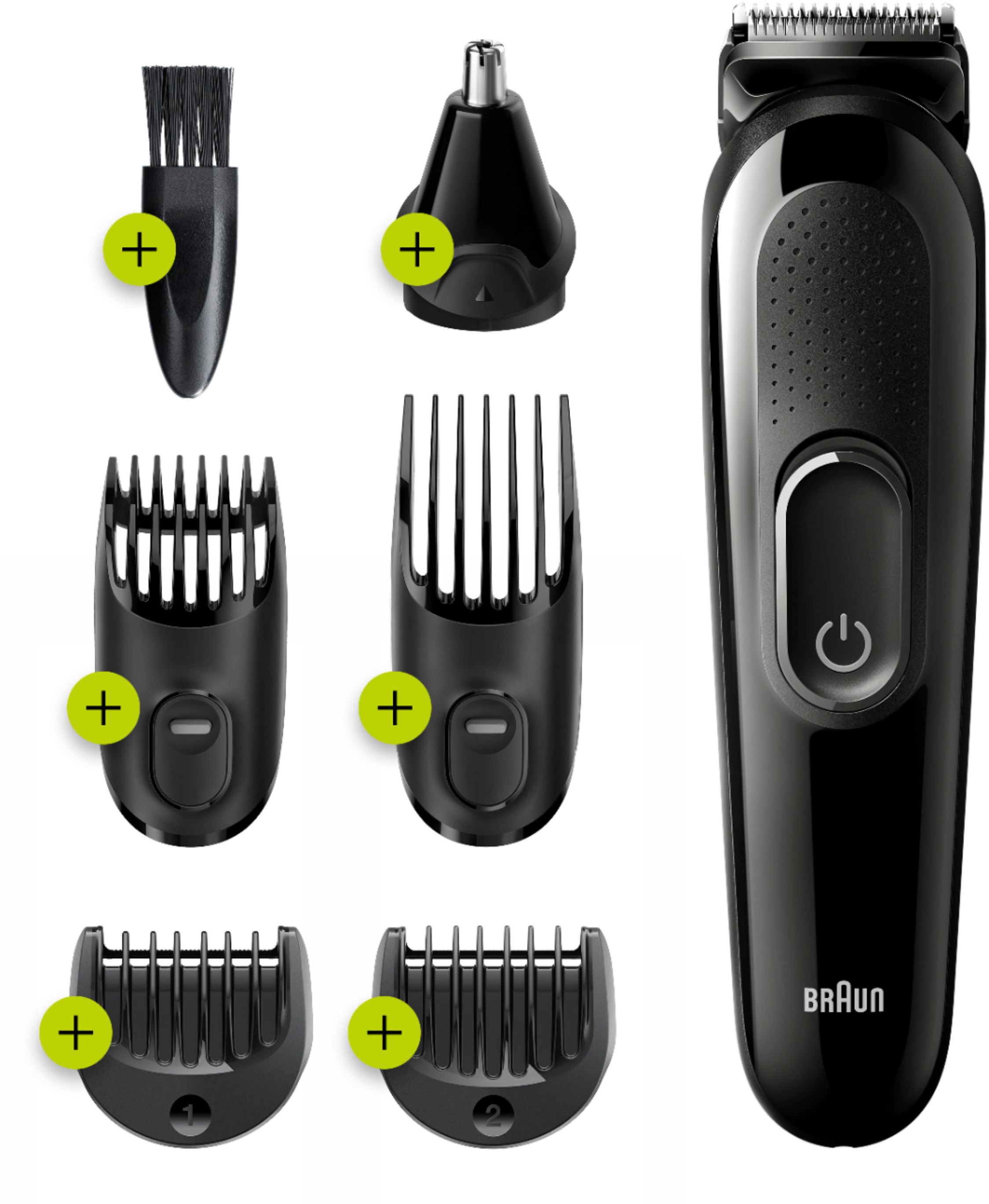 Braun 6 In 1 Dry Hair Trimmer Black Mgk32 Best Buy