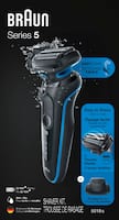 Braun - Series 5 EasyClean Wet/Dry Electric Shaver - Blue - Angle_Zoom