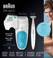Braun - Silk-épil 5 Epilator - White/Blue - Angle_Zoom