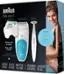 Braun Silk-Epil 5 Shaver & Trimmer Beginner cap d'butante Rasoir et tondeuse Embout pour Bikini Styler Taille-bikini Skea5 dn detaing m e E Gentle a tocee pu DE nte Perfect for SensoSmart beginners Settina Doux pET a JES a tor Idal pour les J eroip Sers 2 Shave, trim aor P # dbutantes & epilate  2 al J BRAUN Rcped Rase, taille Barche iel  de et pile Silk pil 30 Wet & Dry CO  BRAUN Peau sche et mouille T E p (uto Silk-pil 5 +4 lenlo 3  C TeN N via CONTENTS: EXTRAS  EPILATOR, BIKINI STYLER, pin lm 4 ATTACHMENTS, AAA BATTERY ACCESSOIRES Ricera a i a CONTENU: - al EPILATEUR, TALLE-BIKIN, 4 ACCESSOIRES, a0 PILE AAA