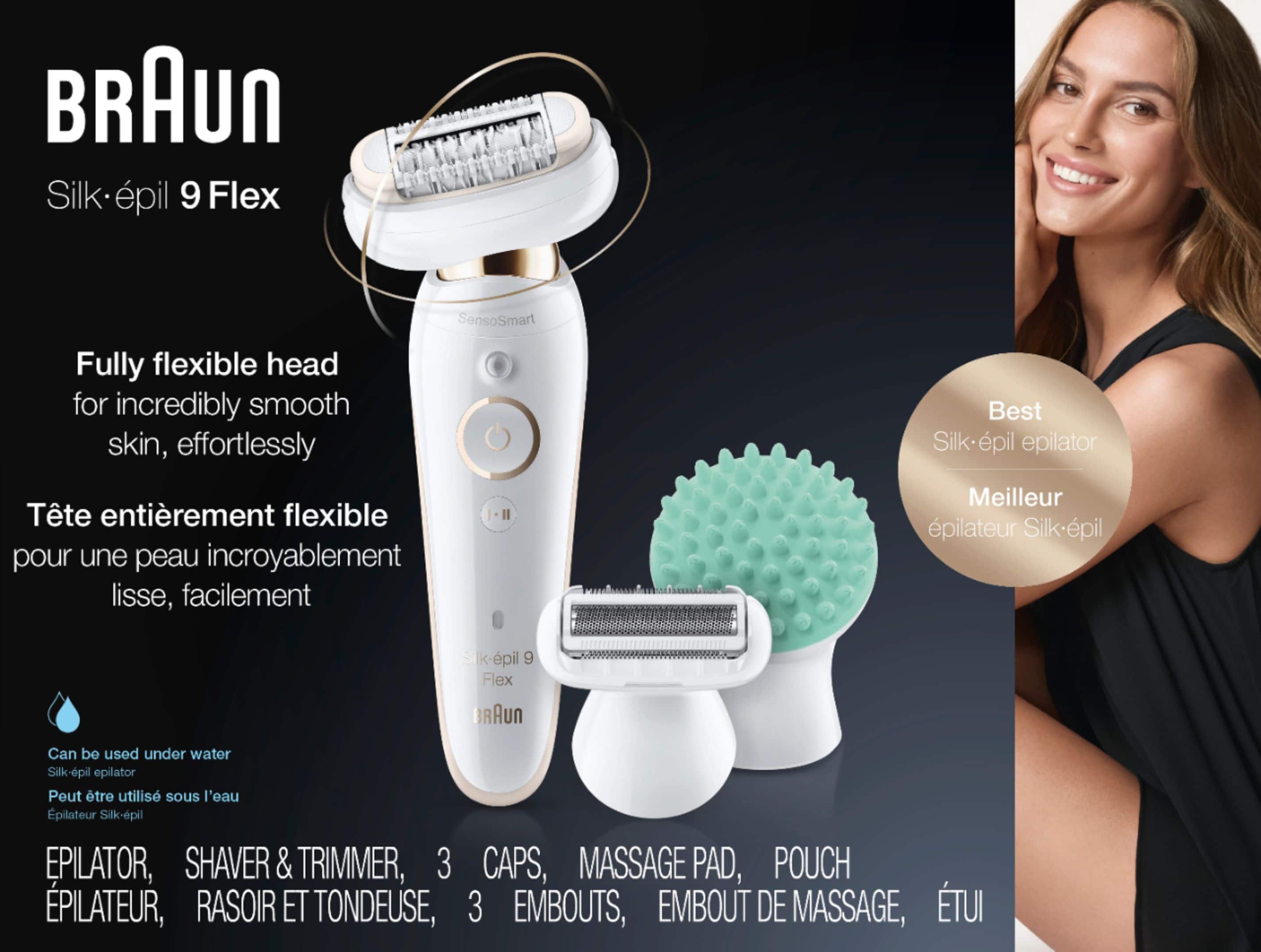 Angle. Braun - Silk-épil 9 Flex Epilator.