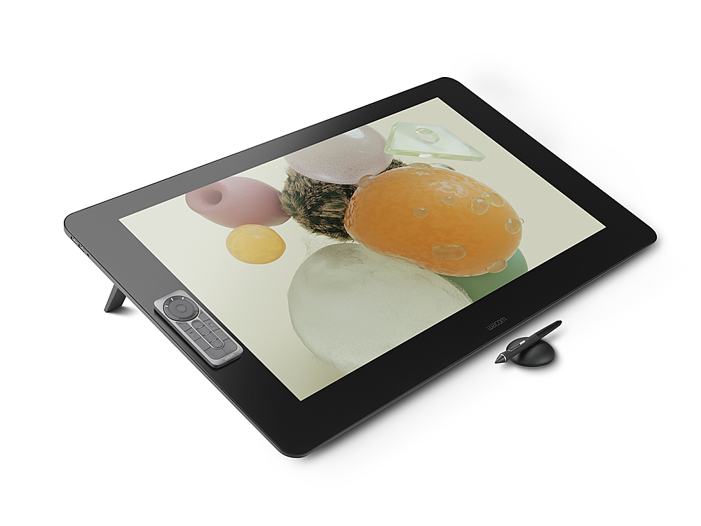 Angle View: Wacom - Cintiq Pro 32 – 31.5” 4K Creative Pen and Touch Display - Black
