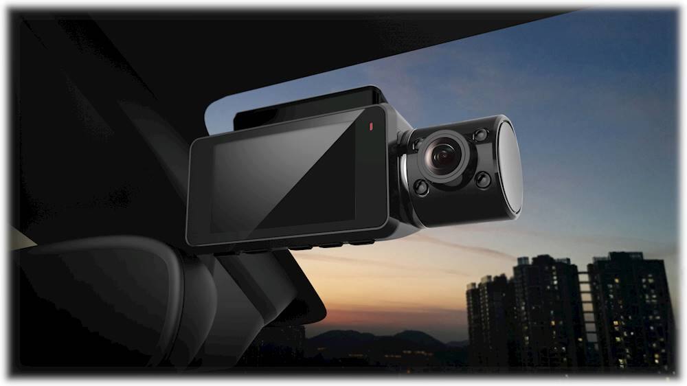 Alt View 14. Rexing - V3 Basic Front and Cabin Dash Cam with Wi-Fi.