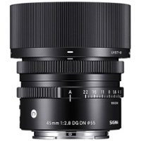 Sigma - Contemporary 45mm f/2.8 DG DN Lens for Sony E-Mount - Black - Angle_Zoom