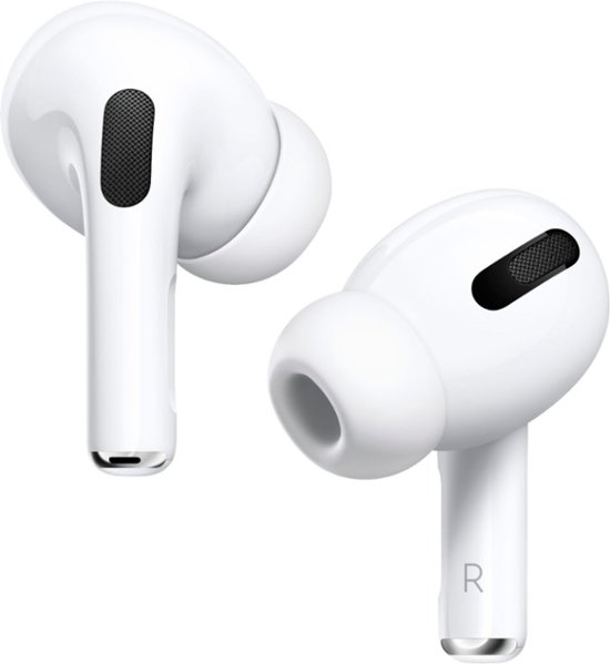 Front Zoom. Apple - Geek Squad Certified Refurbished AirPods Pro - White.