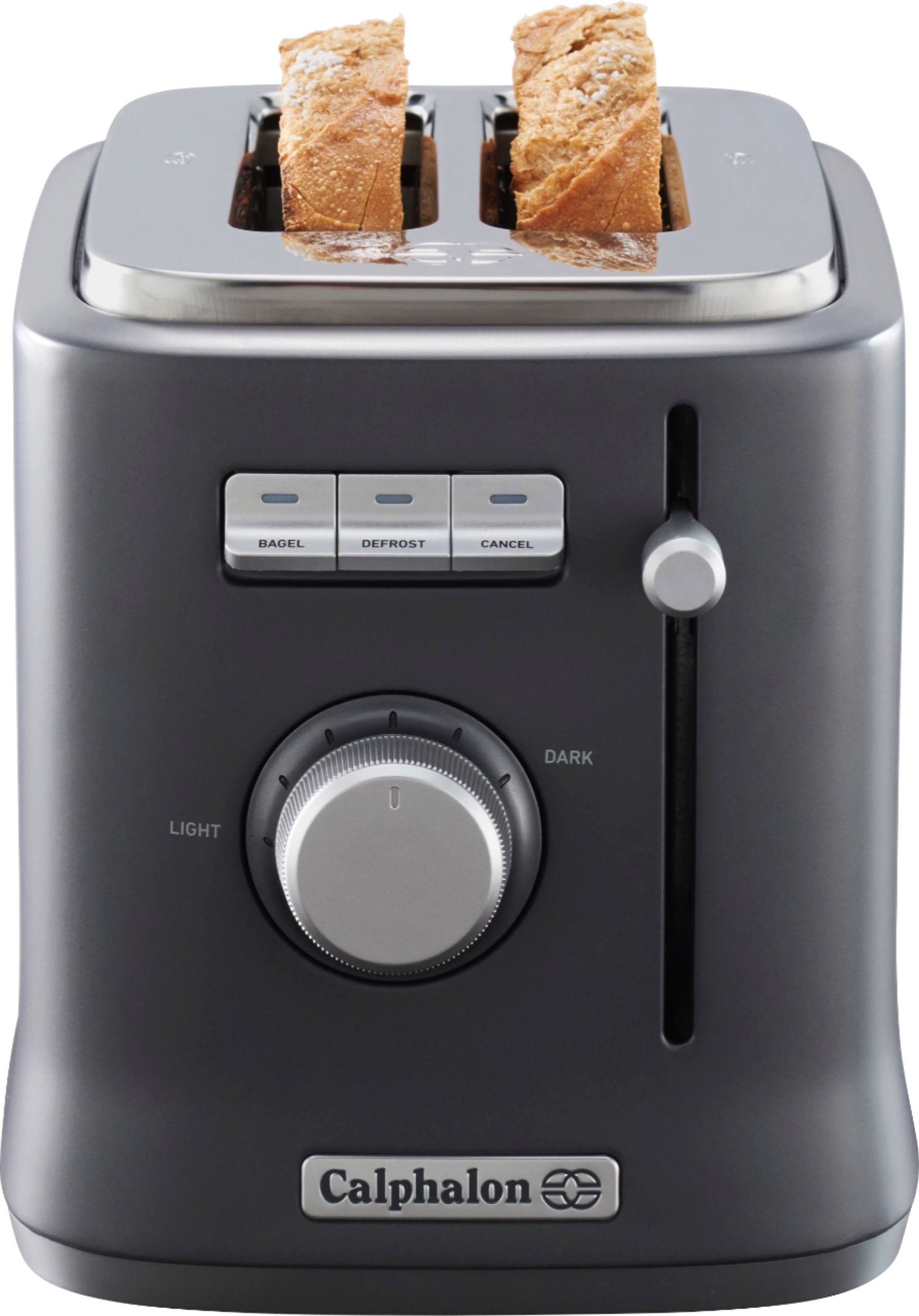 Calphalon - 2-Slice Wide-Slot Toaster - Gray