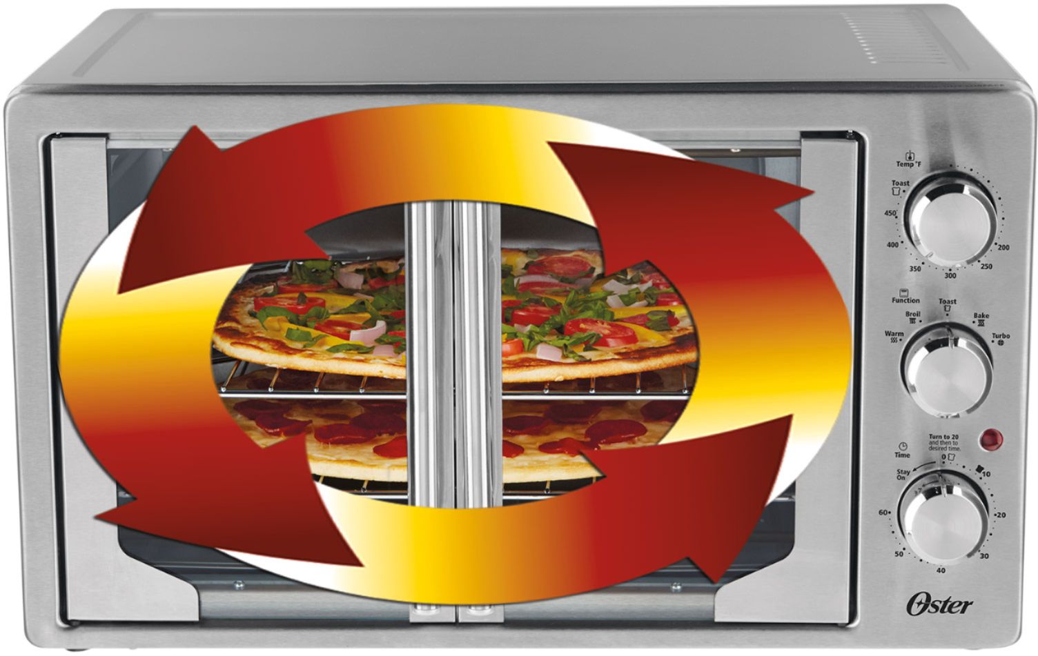  Oster TSSTTVFDXL Manual French Door Oven, Stainless Steel: Home  & Kitchen