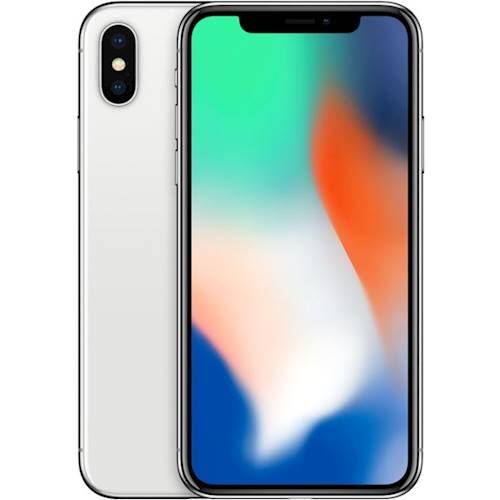 Alt View 11. Apple - Pre-Owned iPhone X 256GB (Unlocked) - Silver.