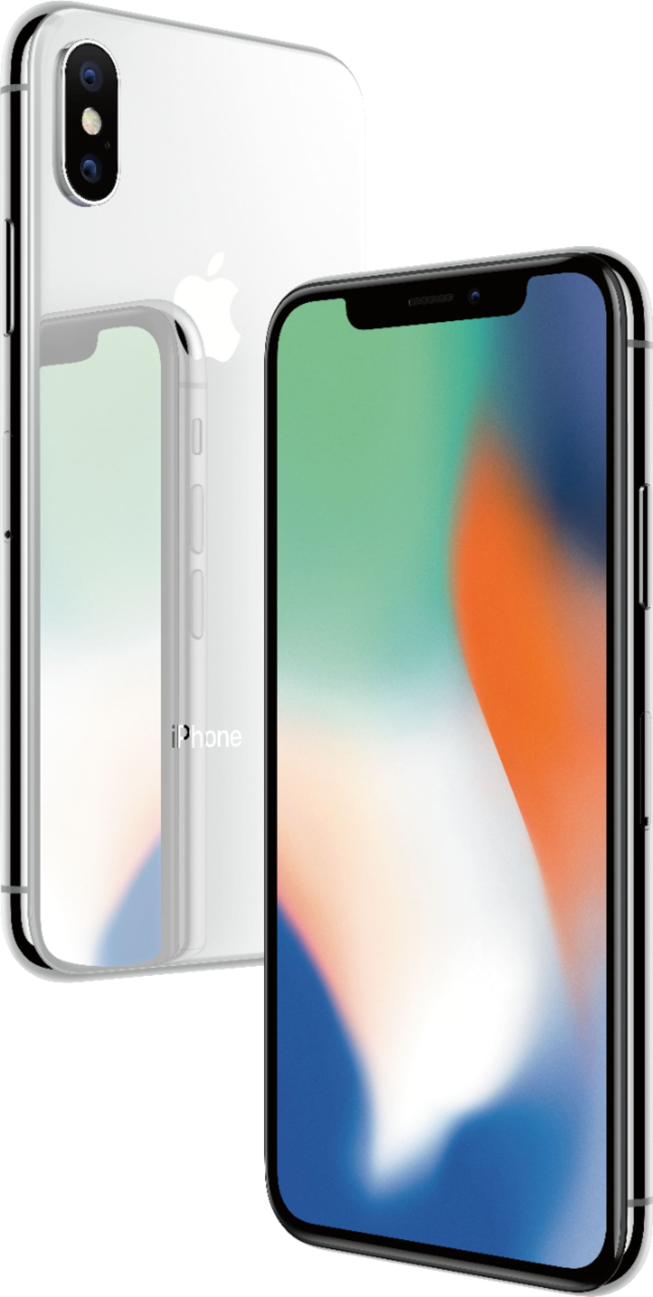 Alt View 22. Apple - Pre-Owned iPhone X 256GB (Unlocked) - Silver.