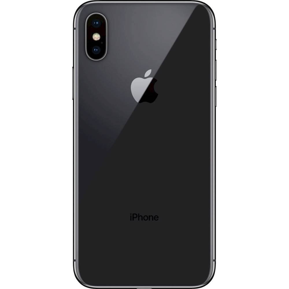 Back. Apple - Pre-Owned iPhone X 64GB (Unlocked) - Space Gray.