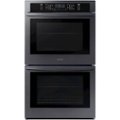 Samsung - 30" Built-In Double Wall Oven with WiFi - Black Stainless Steel