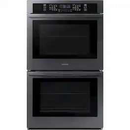 Samsung - 30" Built-In Double Wall Oven with WiFi - Black Stainless Steel