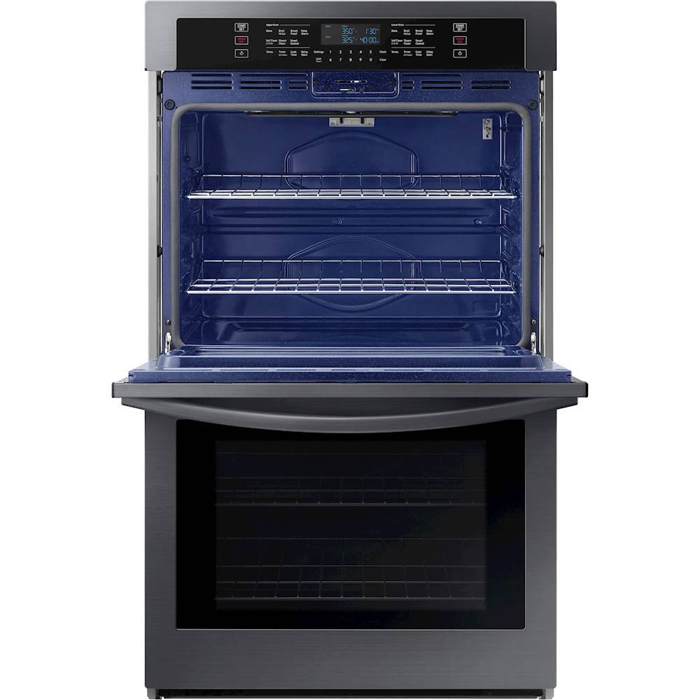 Alt View 12. Samsung - 30" Built-In Double Wall Oven with WiFi - Black Stainless Steel.