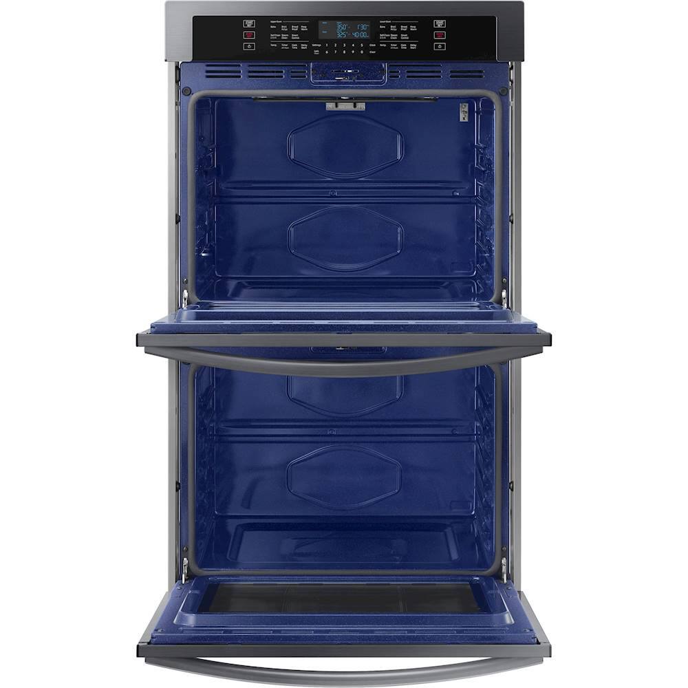 Alt View 14. Samsung - 30" Built-In Double Wall Oven with WiFi - Black Stainless Steel.