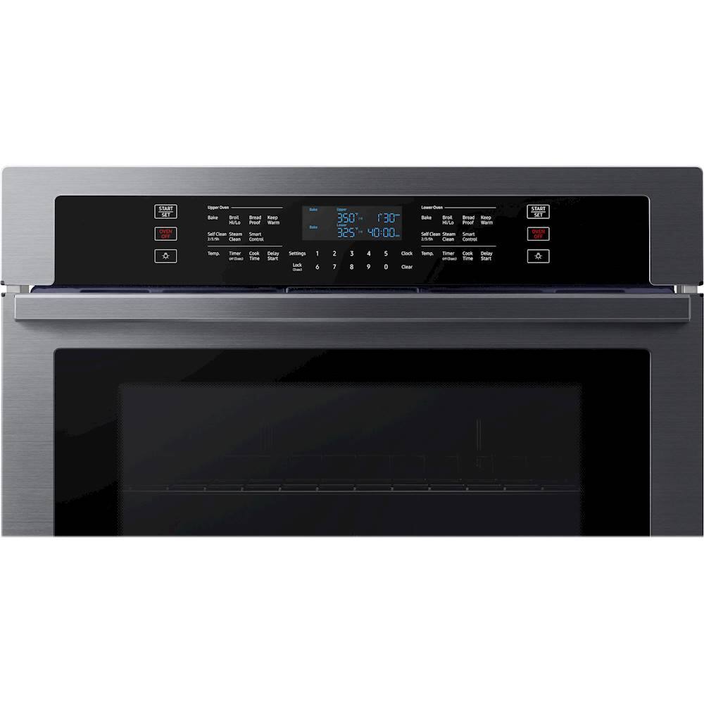 Alt View 19. Samsung - 30" Built-In Double Wall Oven with WiFi - Black Stainless Steel.