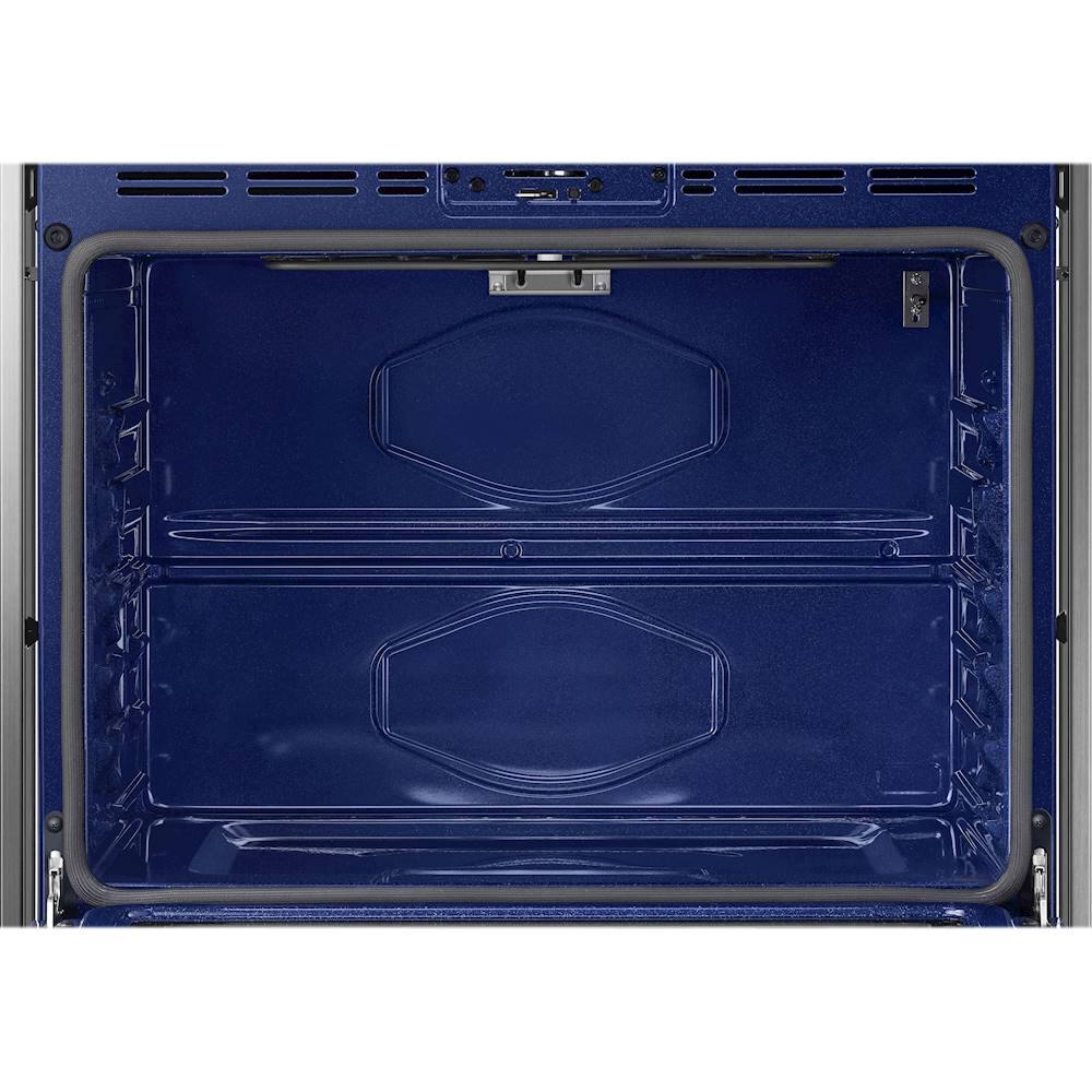 Alt View 21. Samsung - 30" Built-In Double Wall Oven with WiFi - Black Stainless Steel.