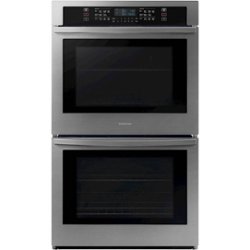 Samsung - 30" Built-In Double Wall Oven with WiFi - Stainless steel - Front_Zoom