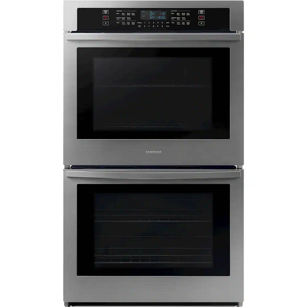 Samsung - 30" Built-In Double Wall Oven with WiFi - Stainless Steel