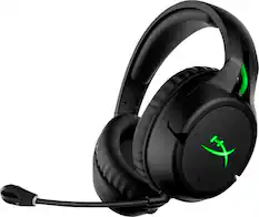Front. HyperX - CloudX Flight Wireless Gaming Headset for Xbox X|S and Xbox One - Black.