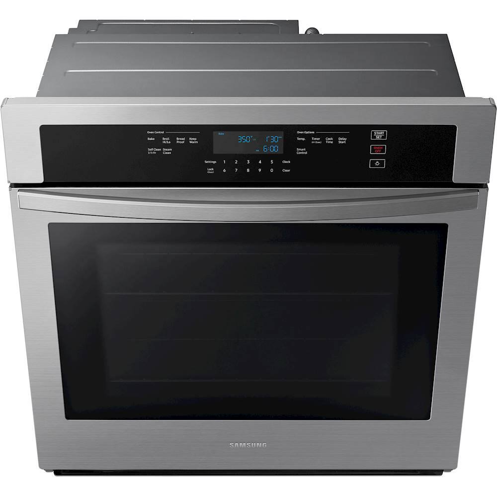 Alt View 13. Samsung - 30" Built-In Single Wall Oven with WiFi - Stainless Steel.