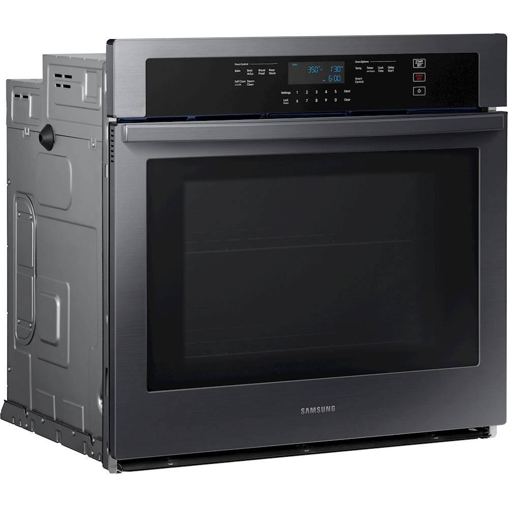 Alt View 11. Samsung - 30" Built-In Single Wall Oven with WiFi - Black stainless steel.