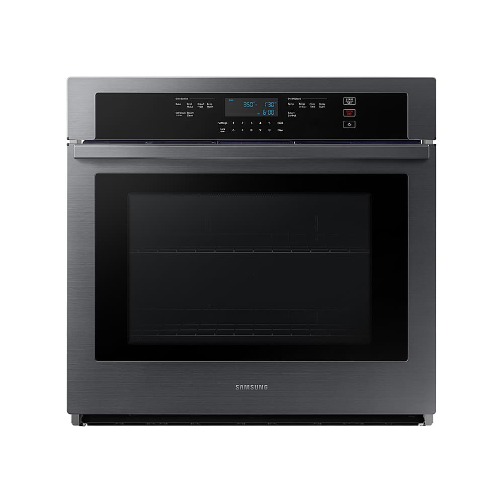 Samsung - 30" Built-In Single Wall Oven with WiFi - Black Stainless Steel - Front_Zoom