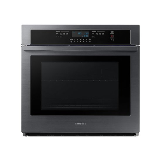 Front Zoom. Samsung - 30" Built-In Single Wall Oven with WiFi - Black Stainless Steel.