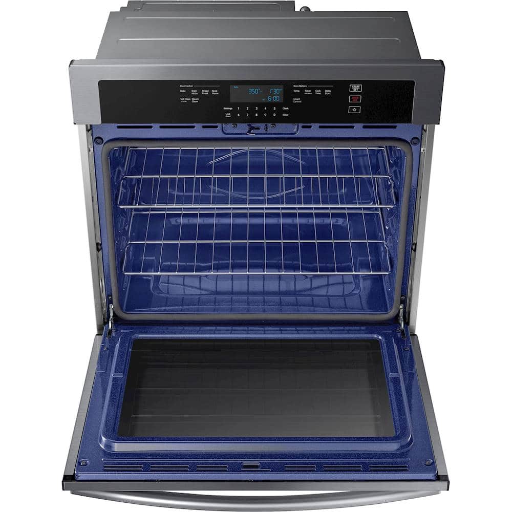 Alt View 14. Samsung - 30" Built-In Single Wall Oven with WiFi - Black Stainless Steel.