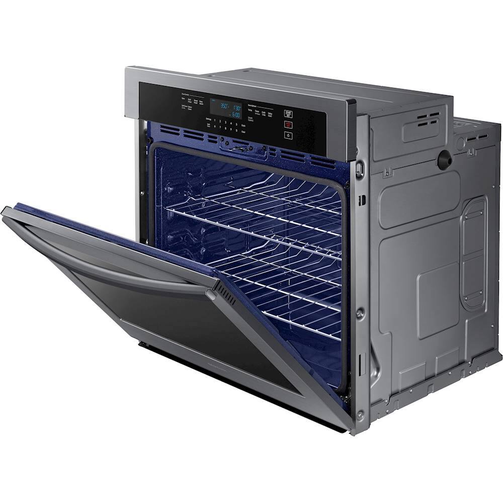 Alt View 16. Samsung - 30" Built-In Single Wall Oven with WiFi - Black Stainless Steel.