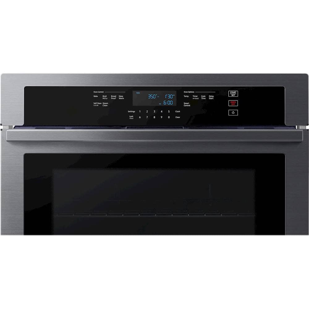 Alt View 17. Samsung - 30" Built-In Single Wall Oven with WiFi - Black Stainless Steel.