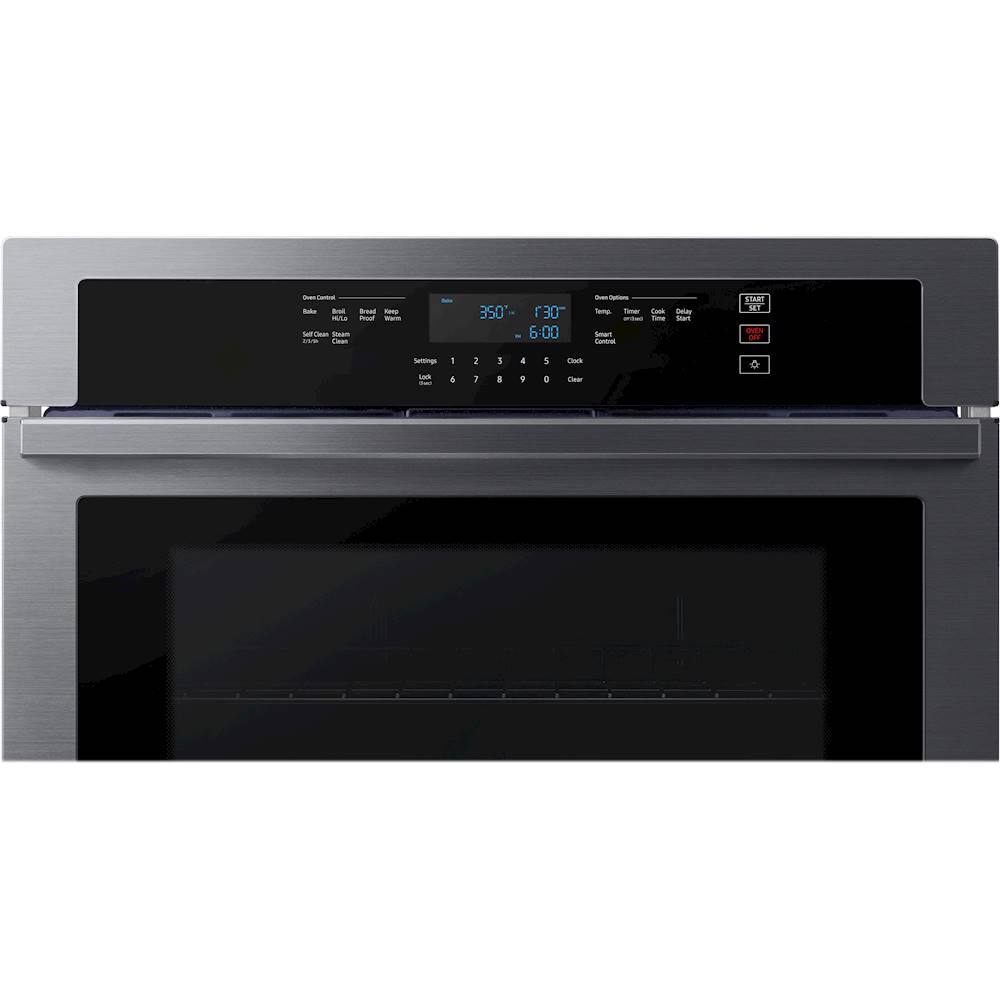 Alt View 17. Samsung - 30" Built-In Single Wall Oven with WiFi - Black Stainless Steel.