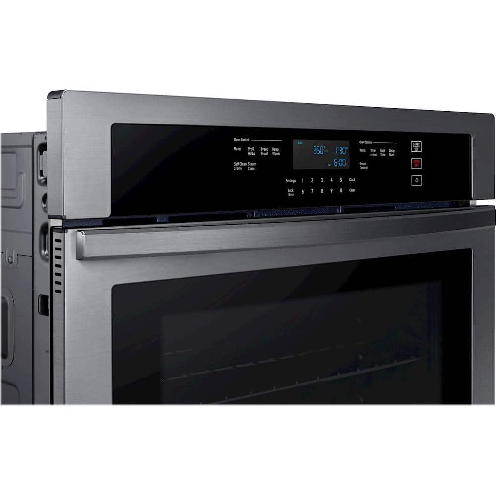 Alt View 18. Samsung - 30" Built-In Single Wall Oven with WiFi - Black Stainless Steel.